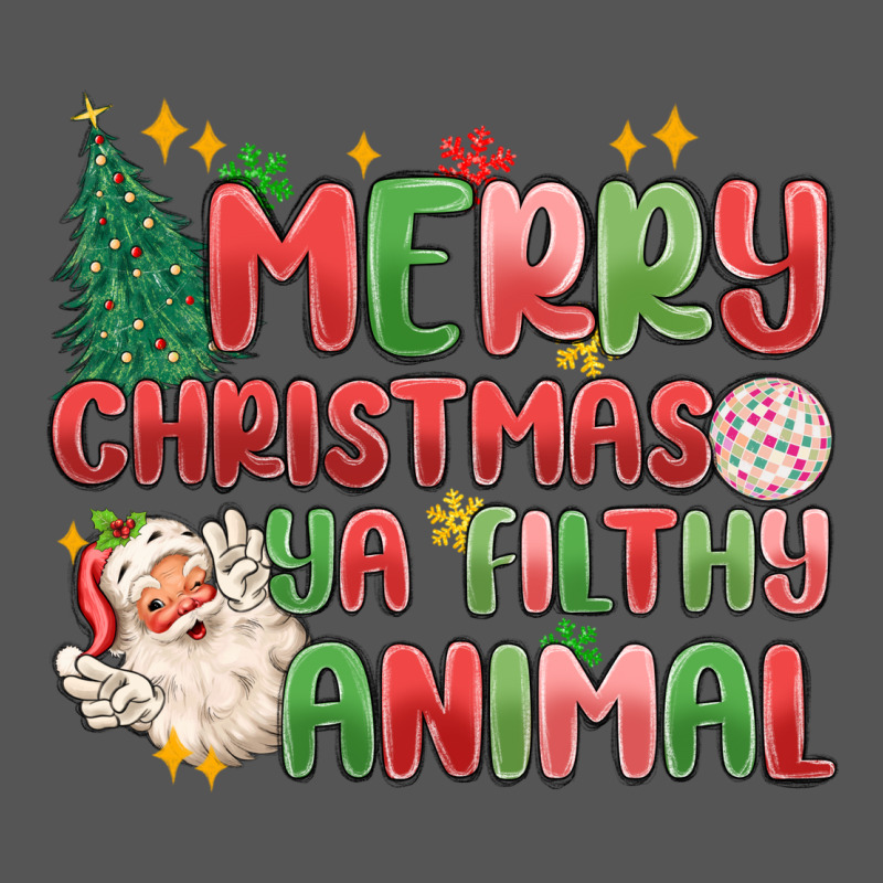 Merry Christmas Ya Filthy Animal Zipper Hoodie by MaliasSmallBusiness | Teevron