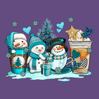 Winter Snowman Coffee Cups Vintage Hoodie | Teevron