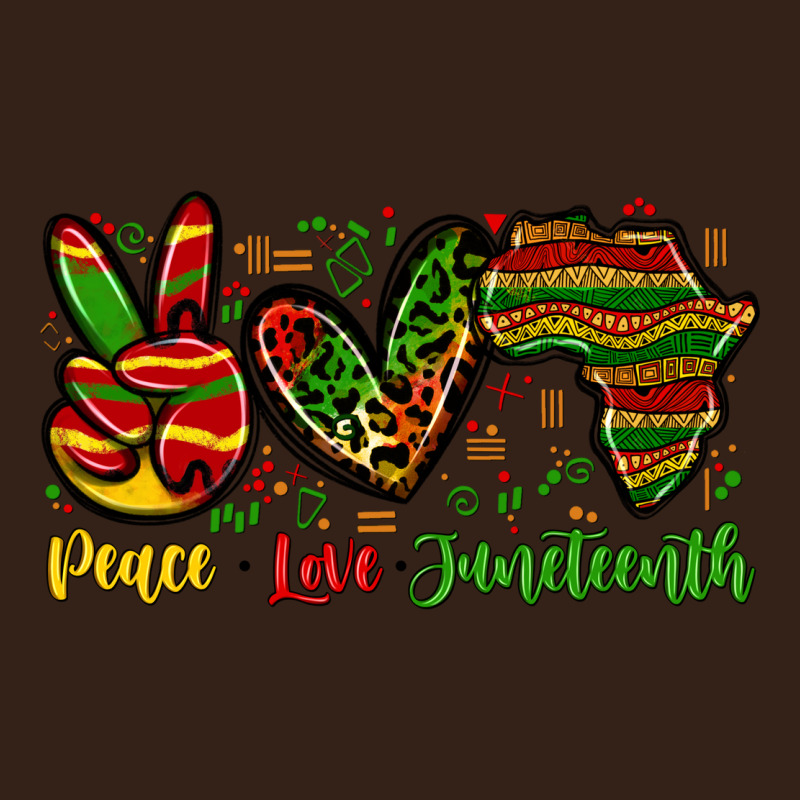 Peace Love Juneteenth Heavy Core Tee by Zillion Design Studio | Teevron