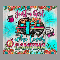 Just A Girl Who Loves Camping Vintage Hoodie | Teevron