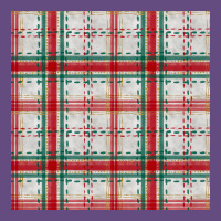 Christmas Plaid Seamless Pattern Vintage Hoodie | Teevron