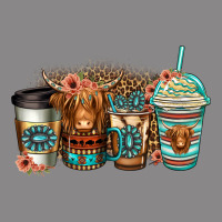 Serape Floral Longhaired Cow Coffee Cups Vintage Tee | Teevron