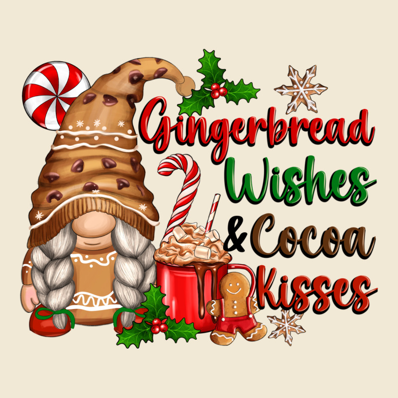 Gingerbread Wishes And Cocoa Kisses Ladies Tee by Zillion Design Studio | Teevron