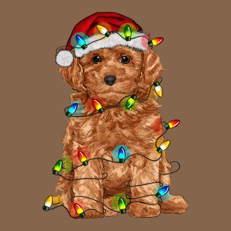 Toy Poodle With Christmas Lights Premium Tee by RanaPortraitStore | Teevron