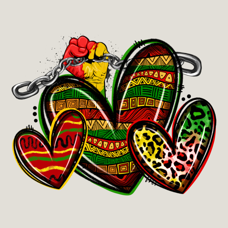 Juneteenth Hearts Heavy Core Tee by Zillion Design Studio | Teevron