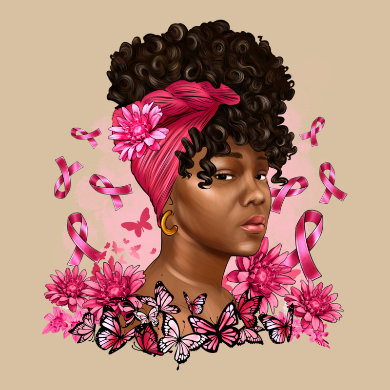 Breast Cancer Afro Woman Heavyweight Hoodie by Artiststas | Teevron