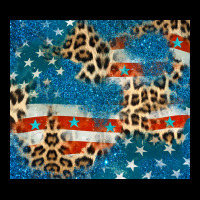 Leopard Glitter American Flag Urban Hoodie | Teevron