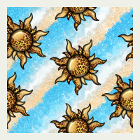 Leopard Sun Seamless Pattern Urban Heavy Tee | Teevron