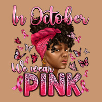 In October We Wear Pink With Afro Woman Heavyweight Hoodie | Teevron