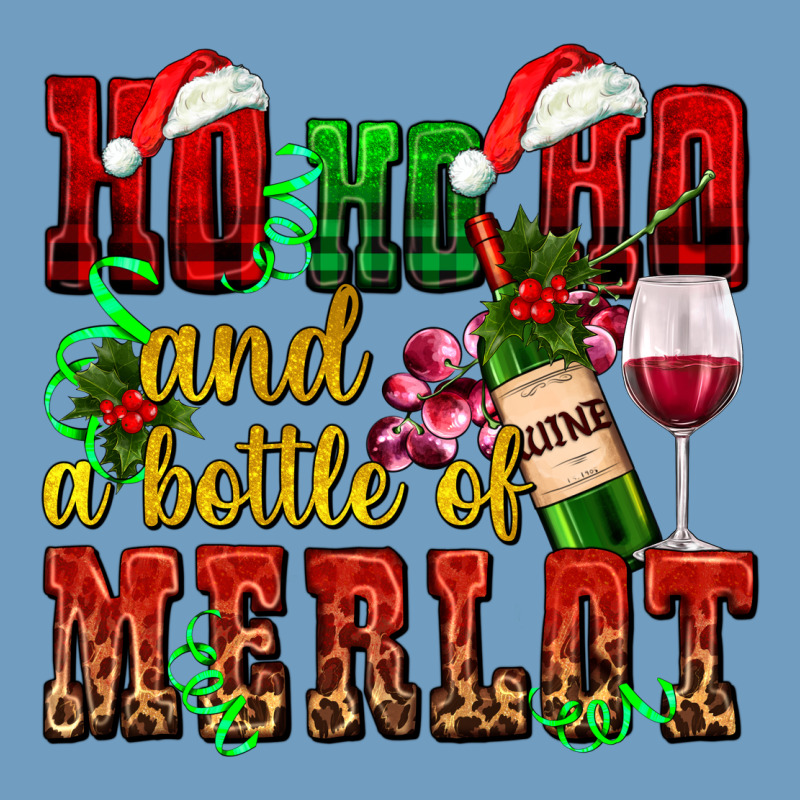 Ho Ho Ho And A Bottle Of Merlot Urban Heavy Tee by AdoDesignShop | Teevron