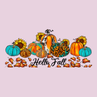 Hello Fall Pumpkin Sunflower Ladies Tee | Teevron