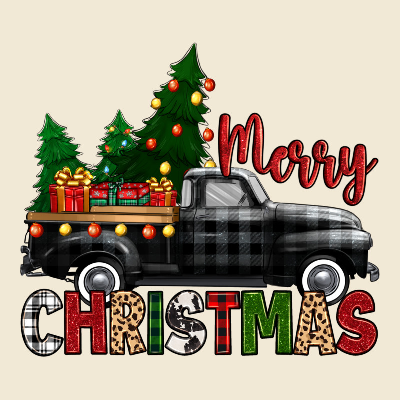 Merry Christmas With Black Truck Ladies Tee by Zillion Design Studio | Teevron
