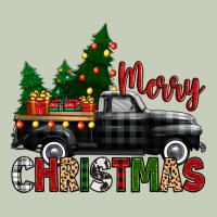 Merry Christmas With Black Truck Ladies Tee | Teevron