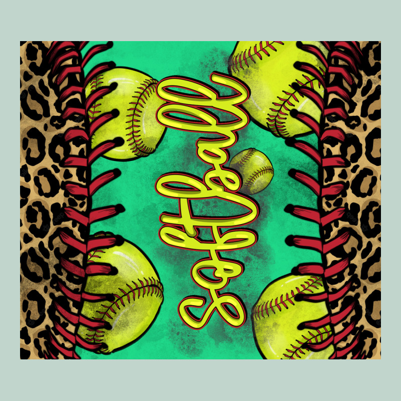 Softball Leopard Zipper Hoodie by NancyCooperArtShop | Teevron
