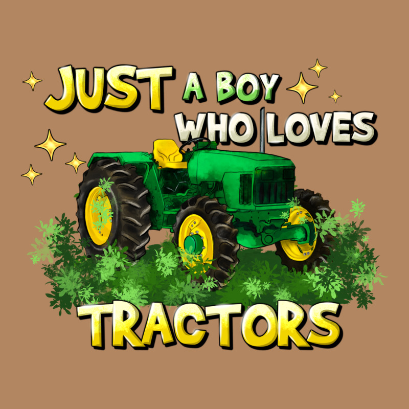 Just A Boy Who Loves Tractors Long Sleeve Tee by JahusDesignShop | Teevron