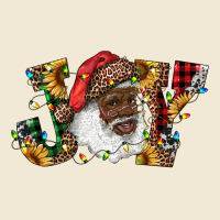African American Santa Joy With Sunflowers Premium Tee | Teevron