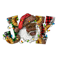 african american santa joy with sunflowers | Teevron