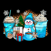 Winter Snowman Coffee Cups Ladies Tee | Teevron
