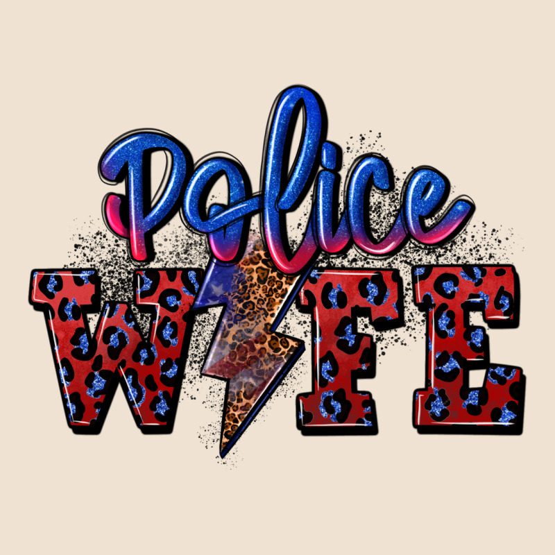 Police Wife With Lightning Bolt Urban Hoodie by CowGirlArtShop | Teevron