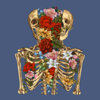 Flower Skeleton Vintage Hoodie | Teevron
