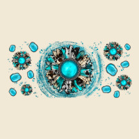 Turquoise Gemstone Sunflower Ladies Tee | Teevron