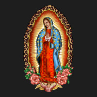 Our Lady Of Guadalupe Leopard And Roses Classic Tee | Teevron