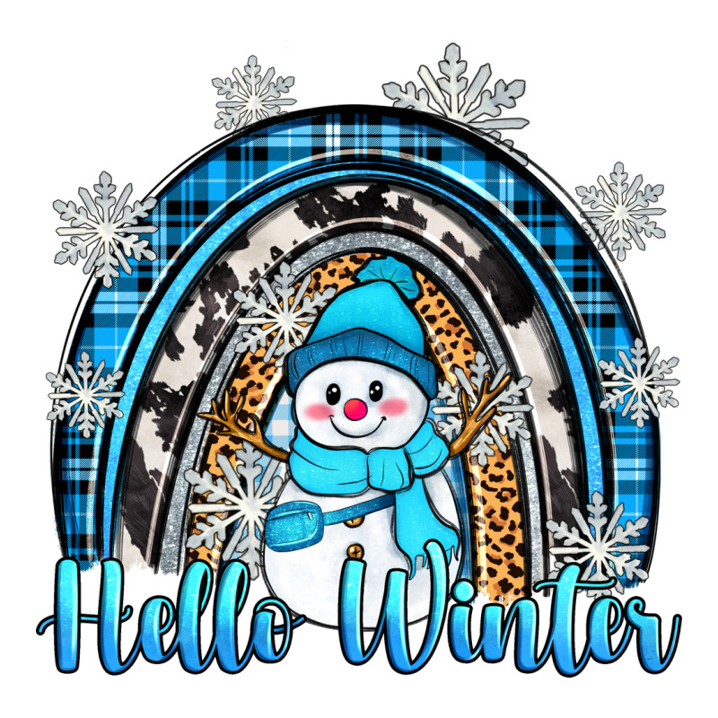 Hello Winter Rainbow Ladies Tee by Zillion Design Studio | Teevron