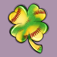 St. Patrick's Day Clover Softball Heavyweight Hoodie | Teevron