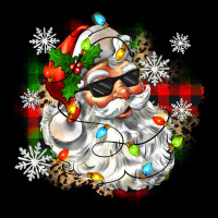 Santa With Sunglasses Christmas Ladies Tee | Teevron