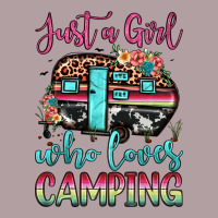 Just A Girl Who Loves Camping Vintage Hoodie | Teevron