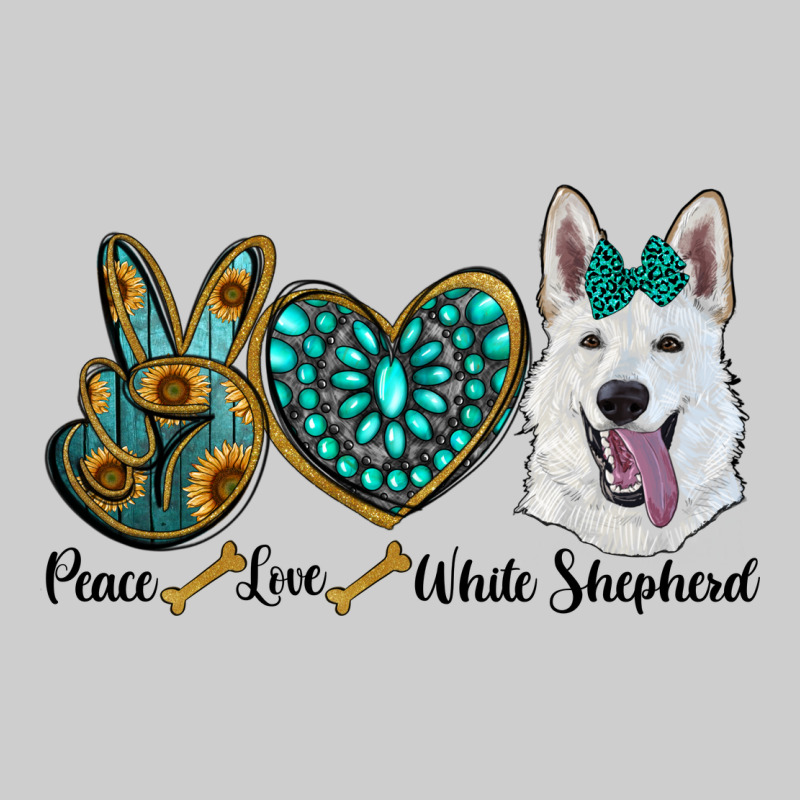 Peace Love White Sepherd Premium Tee by RanaPortraitStore | Teevron