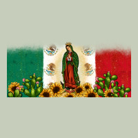 Lady Of Guadalupe Mexican Flag Ladies Tee | Teevron