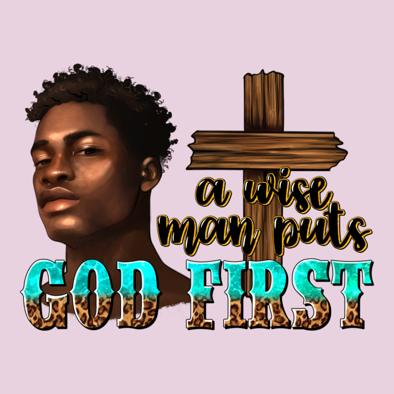 A Wise Man Puts God First Ladies Tee by texasbilliewilder | Teevron