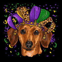 Mardi Gras Hat Dachshund Heavy Core Tee | Teevron