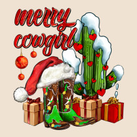 Merry Cowgirl  Boots And Cactus With Gifts Urban Heavy Tee | Teevron