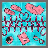 Nurse Heart Beat Seamless Pattern Urban Heavy Tee | Teevron