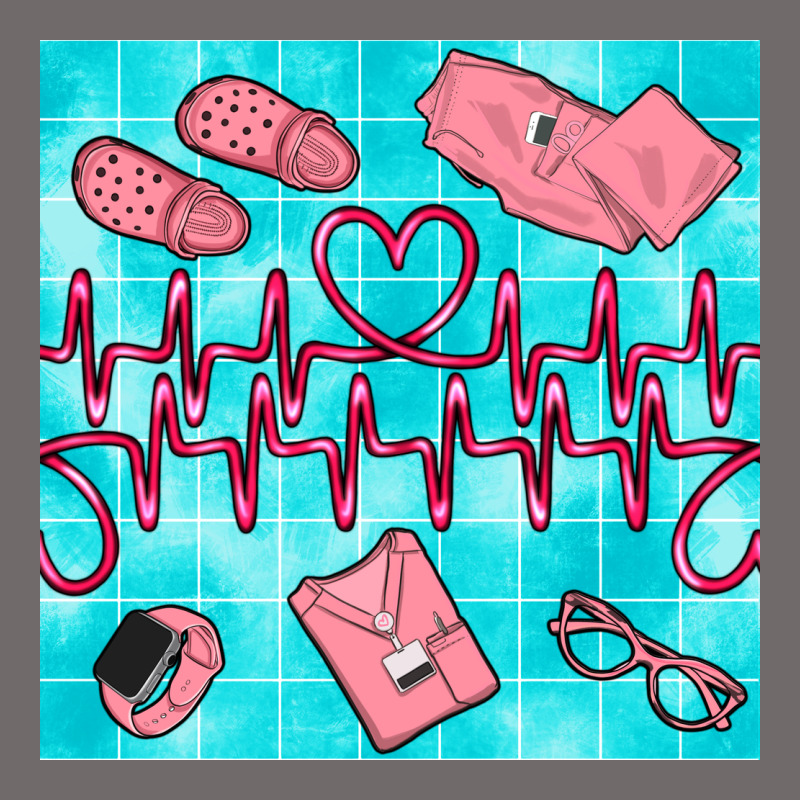 Nurse Heart Beat Seamless Pattern Urban Heavy Tee by BundleAndBundleShop | Teevron