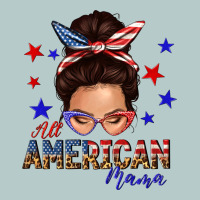 All American Mama Messy Bun Heavy Core Tee | Teevron