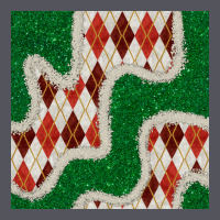 Christmas Diamond Plaid And Green Glitter Seamless Pattern Vintage Hoodie | Teevron