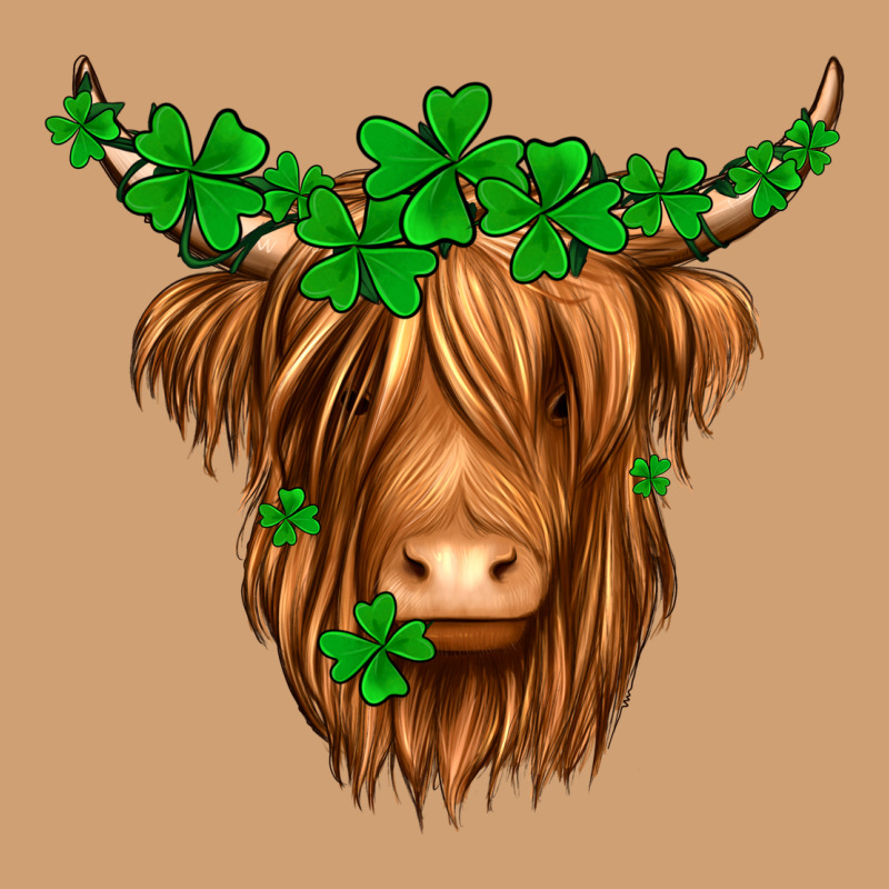St. Patrick’s Day Long Hair Shaggy Cow Vintage Tee by Jasminsmagicworld | Teevron