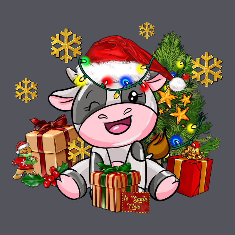 Little Cute Christmas Cow Vintage Hoodie by AdoDesignShop | Teevron