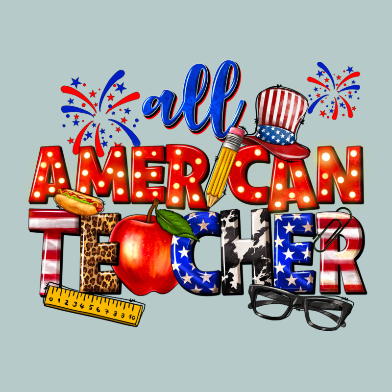 All American Teacher Heavy Core Tee by texasbilliewilder | Teevron