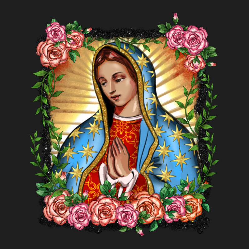 Lady Of Guadalupe Portrait Classic Tee by BarkalooDesign | Teevron