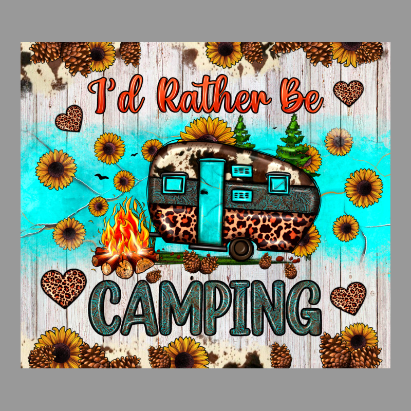 I’d Rather Be Camping Vintage Hoodie by JahusDesignShop | Teevron