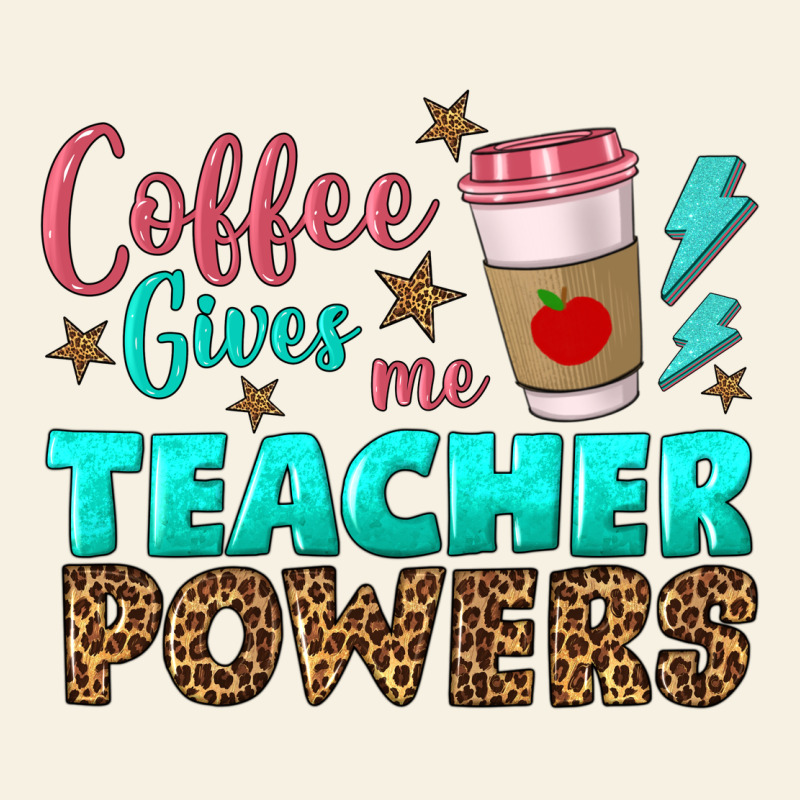 Coffee Gives Me Teacher Powers Vintage Tee by BundleAndBundleShop | Teevron