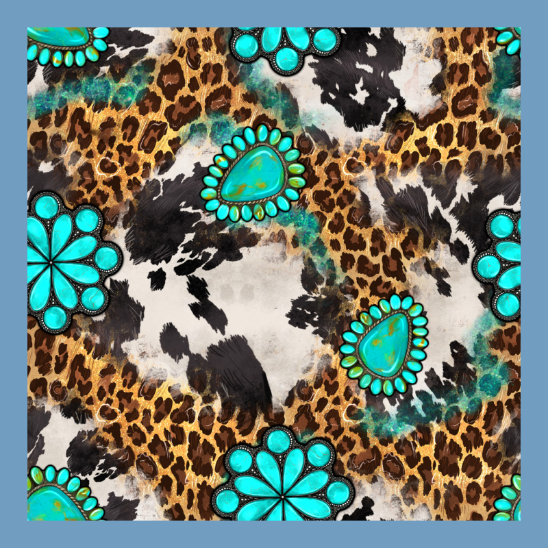 Western Turquoise Seamless Pattern Urban Heavy Tee by BundleAndBundleShop | Teevron