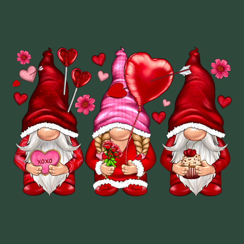 Valentines Day Gnomies With Heart Balloon Zipper Hoodie by NancyCooperArtShop | Teevron