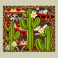 Aztec Cowhide Cactus Background Heavy Core Tee | Teevron