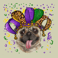 Mardi Gras Hat Pug Heavy Core Tee | Teevron