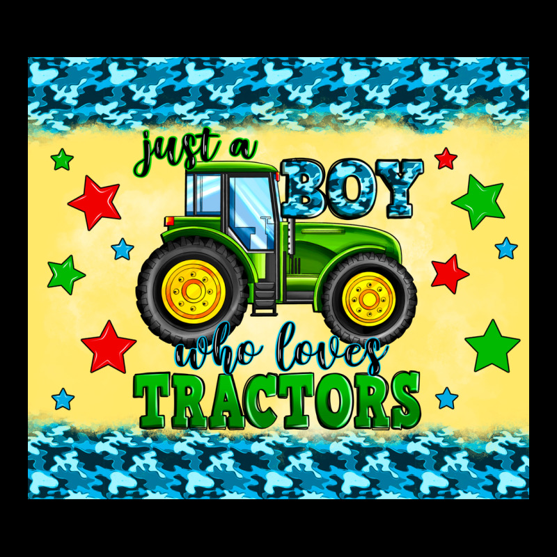 Just A Boy Who Loves Tractors Heavy Core Tee by Zillion Design Studio | Teevron